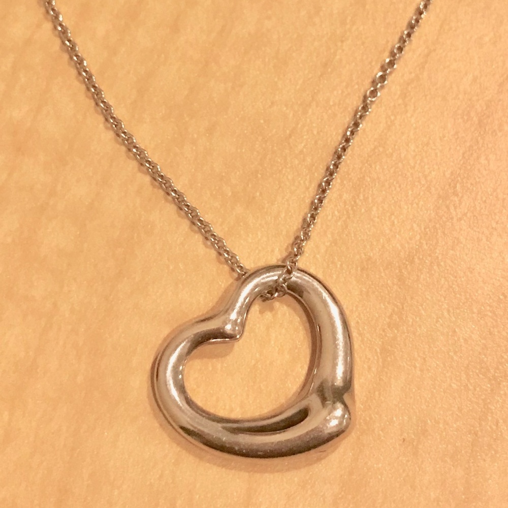 Tiffany Open Heart Pendant